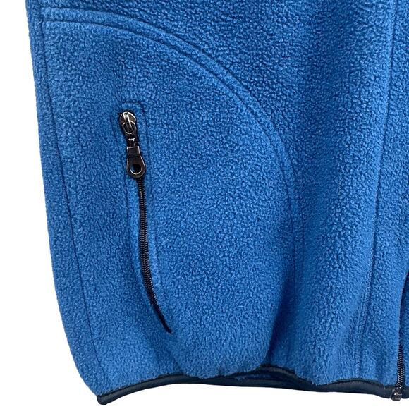 VTG Champion Fleece Vest Mens Sm Blue Full Zip Sporty Athleisure Ski 90s Street - Picture 6 of 12
